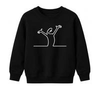 Printera La Linea Strichmännchen Balum Sweat-shirt pour enfant | Osvaldo Cavandoli Figurine culte nostalgie italienne humour drôle classique One Line Art minimaliste animation enfance
