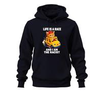 Printera Life is A Race and I Am The Statement Sweat à capuche, bleu marine, XL