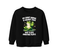 Printera My Spirit Animal is Statement Sweat-shirt pour enfant, Noir , 104