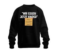 Printera Nous mangeons maintenant les enfants signes de ponctuation sauvent des vies grammaire blague unisexe sweat-shirt pull, Noir , 3XL