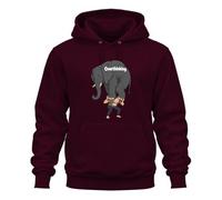 Printera Overthinking Sweat à capuche Motif éléphant | Réflexion, santé mentale, cinéma de tête, carrousel de pensée, psychologie, pleine conscience, stress, soucis, soins, humour