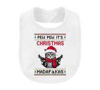 Printera Pew Pew It's Christmas Madafakas Bavoir pour bébé | Chat, pistolets, Noël, drôle, pull, chat, chat, arme, humour, drôle, motif tricoté, hiver
