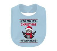 Printera Pew Pew It's Christmas Madafakas Bavoir pour bébé | Chat, pistolets, Noël, drôle, pull, chat, chat, arme, humour, drôle, motif tricoté, hiver