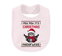 Printera Pew Pew It's Christmas Madafakas Bavoir pour bébé | Chat, pistolets, Noël, drôle, pull, chat, chat, arme, humour, drôle, motif tricoté, hiver