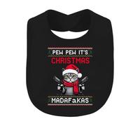 Printera Pew Pew It's Christmas Madafakas Bavoir pour bébé | Chat, pistolets, Noël, drôle, pull, chat, chat, arme, humour, drôle, motif tricoté, hiver