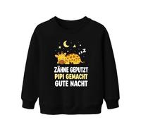 Printera PIPI Statement Sweat-shirt pour enfant Motif dents brossées, Noir