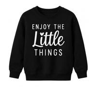 Printera Profitez des petites choses de chaque pull pour enfant | Joies de vivre, gratitude, cœur, pleine conscience, pensée positive, citation minimaliste typographie, idée cadeau, optimisme