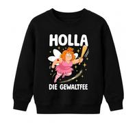 Printera Pull amusant pour enfant Motif Holla la fée de la violence | Sarcasmus Ironie Tutu Provocatif Ballerine Humour Coquin Coquin Carnaval Aggressif