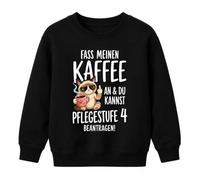 Printera Pull pour enfant avec inscription « Fass Meinen Kaffee an | Sarcasme Morgenmuffle Bureau Humour Ironie Amoureux Animaux Citation Café Junkie Travail Collège Finger Drôle