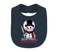 Printera Silent Night Deadly Night Bavoir bonhomme de neige | Horreur, effrayant, slasher, couteau, Noël, cylindre, hiver, écharpe, fan de film, Halloween, sombre, effrayant, Noël, cadeau