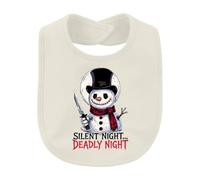 Printera Silent Night Deadly Night Bavoir bonhomme de neige | Horreur, effrayant, slasher, couteau, Noël, cylindre, hiver, écharpe, fan de film, Halloween, sombre, effrayant, Noël, cadeau