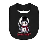 Printera Silent Night Deadly Night Bavoir bonhomme de neige | Horreur, effrayant, slasher, couteau, Noël, cylindre, hiver, écharpe, fan de film, Halloween, sombre, effrayant, Noël, cadeau