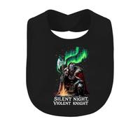 Printera Silent Night Violent Knight Bavoir pour bébé Viking | Lumière du Nord, Noël, hache, chevalier, guerrier, baleine, Odin, mythologie nordique, Ugly Christmas, Père Noël, armure
