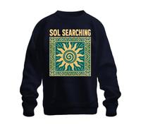 Printera Sol Searching Sunset Tribal Boho Hippie Sweat-shirt, bleu marine