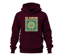 Printera Sol Searching Sunset Tribal Boho Sweat à capuche, bordeaux, 3XL