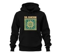 Printera Sol Searching Sunset Tribal Boho Sweat à capuche, Noir , L
