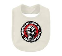 Printera Sometimes Antisocial But Always Bavoir anti-bébé | Sarcasme Résistance Antifa Activisme Justice Liberté Rebelle Solidarité Grunge Rétro Critique Sociale Démonstration