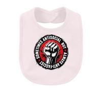 Printera Sometimes Antisocial But Always Bavoir anti-bébé | Sarcasme Résistance Antifa Activisme Justice Liberté Rebelle Solidarité Grunge Rétro Critique Sociale Démonstration