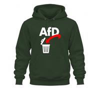 Printera Sweat à capuche AFD in die Tonne Anti Statement | Sarcasme NoAfD Antifa Nationalisme Tolérance Liberté Droits de l'Homme Manifestation Alliance Gauche