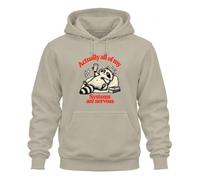 Printera Sweat à capuche motif raton laveur, café amusant | Actuellement tous mes systèmes sont nerfs, caféine, expresso, sarcasme, humour, nervosité, bureau, introverti, vintage