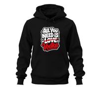 Printera Sweat à capuche unisexe avec inscription « All You Need is Vodka », Noir , L
