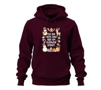 Printera Sweat à capuche unisexe avec inscription « Ich bin Heute ganz nah am Glühwein », bordeaux, XXL
