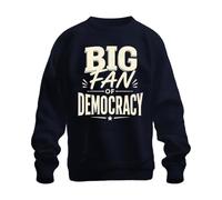 Printera Sweat-shirt Big Fan of Democracy, bleu marine, M