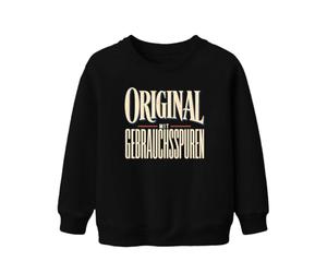 Printera Sweat-shirt original pour enfant avec traces d'usure, Noir , 152