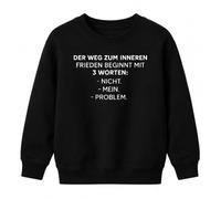 Printera Sweat-shirt pour enfant "Innerer Frieden Nicht Mein Problem" | Sarcasme, ironie, bureau, travail, collègue, sérénité, drôle, peu importe la détente