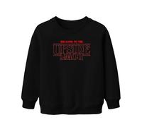 Printera Sweat-shirt « Welcome to The Upside Down Stranger Horreur 80s Retro Demogorgon » pour enfant Unisexe, Noir , 116