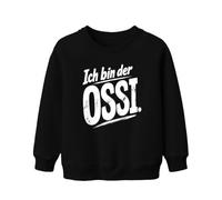 Printera Sweatshirt pour enfant avec inscription « Ich bin der Ossi », Noir
