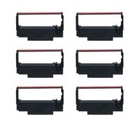 Printerfield POS Cartouche de Ruban D'imprimante Compatible pour ERC30 ERC34 ERC38 NK506 Imprimante TMU200/300 Caisse enregistreuse - Noir et Rouge (Pack de 6)