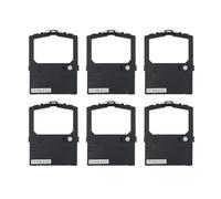 Printerfield Ruban Encreur pour OKI Microline ML182/390, Noir, Lot de 6 | Cartouche de Ruban pour OKI 320 321 380 391 et POS425, Imprimante Matricielle de Caisse, Tickets et Formulaires en Continu