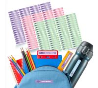 PrintGoing® Autocollants nominatifs pour enfants école, crèche, BUREAU - Étiquettes personnalisées avec noms pour crayons, fournitures scolaires, vêtements et objets - 99 pièces 44 x 7 mm
