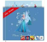 PRINTHOUSE ELSA Livre d'amitié pour fille avec autocollants - Produit officiel Disney - Livre d'amitié pour la maternelle - Livre d'amitié pour fille - Mes amis de la maternelle