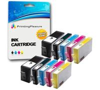 Printing Pleasure 10 Cartouches d'encre compatibles pour HP Photosmart 7510 7520 B8550 B8553 C5380 C5383 C6380 C6383 D5460 D5463 D7560 Photosmart Premium C309a C310a C510a | Remplacement pour HP 364XL