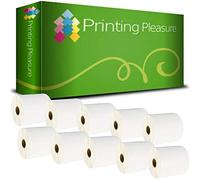 Printing Pleasure 10 x Zebra 100mm x 50mm Étiquettes pour Zebra Type Imprimante d'étiquettes | 1000 Étiquettes par Rouleau