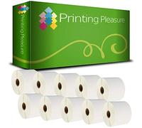 Printing Pleasure 10 x Zebra 76mm x 51mm Étiquettes pour Zebra Type Imprimante d'étiquettes | 1000 Étiquettes par Rouleau