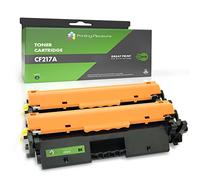 Printing Pleasure 2 Compatible CF217A 17A [avec Puce] Cartouches de Toner pour HP Laserjet Pro MFP M130nw M130fn M130fw M130a M102a M102w - Noir, Grande Capacité (1.600 Pages)