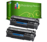 Printing Pleasure 2 Compatible Q7553X 53X Cartouches de Toner pour HP Laserjet P2015 P2015D P2015DN P2015N P2015X P2010 P2012 P2013 P2014 P2014DN M2727 M2727NF M2727NFS MFP - Noir, Grande Capacité
