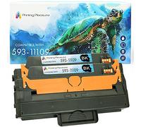 Printing Pleasure 2 Compatibles Cartouches de Toner pour Dell B1260 B1260DN B1265 B1265DN B1265DNF B1265DFW - Noir, Grande Capacité