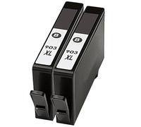 Printing Pleasure 2 Noir Cartouches d'encre compatibles pour HP Officejet 6950, Pro 6960, Pro 6970, Pro 6975 | Remplacement pour HP 903XL T6M15AE