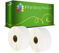 Printing Pleasure 2x Compatible Zebra 38mm x 25mm Thermique Directe Papier Étiquettes (2000 Étiquettes par rouleau) pour Zebra, Toshiba, Citizen, Eltron, Orion, UPS