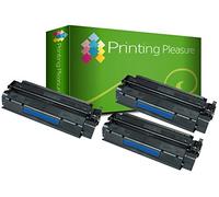 Printing Pleasure 3 Toner Compatible pour HP Laserjet 1000 1005 1200 1220 1300 3080 3300 3310 3320 3330 3380 Canon LBP-1210 LBP-558 Série | C7115A 15A Q2613A 13A EP-25 Noir [Black]