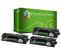 Printing Pleasure 3 Toner Compatible pour HP Laserjet Pro 400 M401 MFP M425 Série | CF280A 80A Noir [Black]
