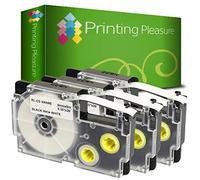 Printing Pleasure 3 x XR-9WE XR-9WE1 Noir sur Blanc Ruban Cassette Compatible pour Casio KL-60 KL-100 KL-120 KL-200 KL-300 KL-750 KL-780 KL-820 KL-2000 KL-7000 KL-7200 KL-8100 CW-L300 | 9mm x 8m