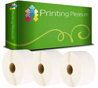 Printing Pleasure 3x Compatible Zebra 50mm x 25mm Thermique Directe Papier Étiquettes (1000 Étiquettes par rouleau) pour Zebra, Toshiba, Citizen, Eltron, Orion, UPS