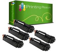 Printing Pleasure 5 Compatible CE278A 78A Cartouches de Toner pour HP Laserjet Pro M1536 MFP M1536DNF P1560 P1566 P1600 P1606 P1606DN - Noir, Grande Capacité