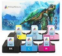 Printing Pleasure 6 XL Compatibles HP 363 Cartouches d'encre pour Photosmart 3110 3210 3210xi 3310 8250 C5180 C6150 C6180 C6280 C7180 C7200 C7250 C7280 C8180 D6160 D7160 D7260 D7460, Grande Capacité