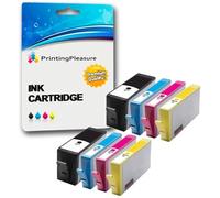 Printing Pleasure 8 Cartouches d'encre compatibles pour HP Deskjet 3070A 3520 Officejet 4610 4620 Photosmart 5510 5514 5515 5520 6510 6520 7515 B109a B110a B209a B210a | Remplacement pour HP 364XL